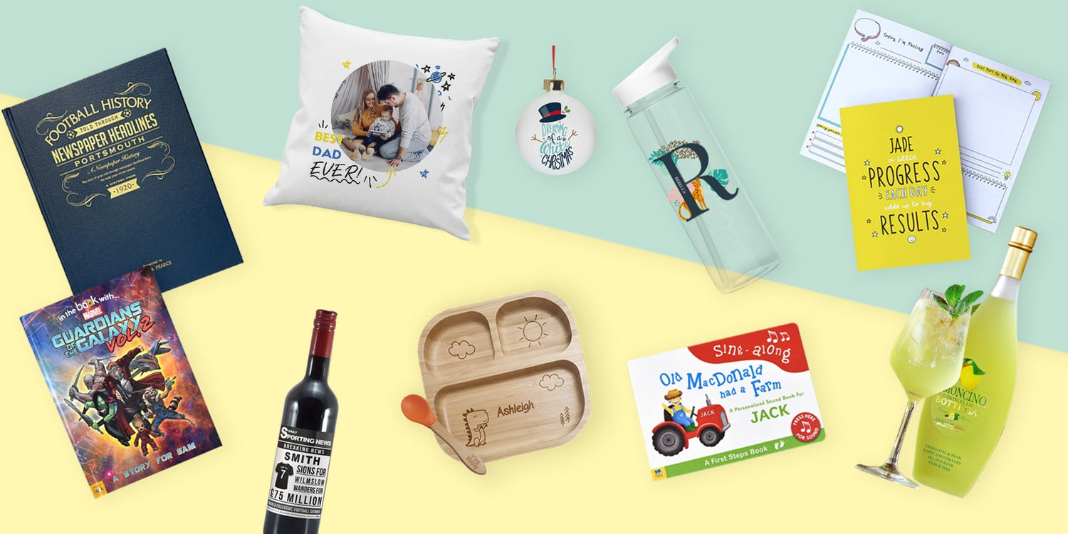 Buy personalised gifts from just £1.99 with free delivery also available