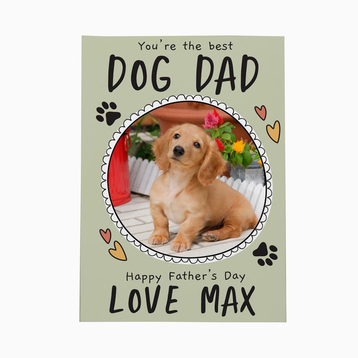 Personalised From the Dog Photo Upload Card - Father's Day gift