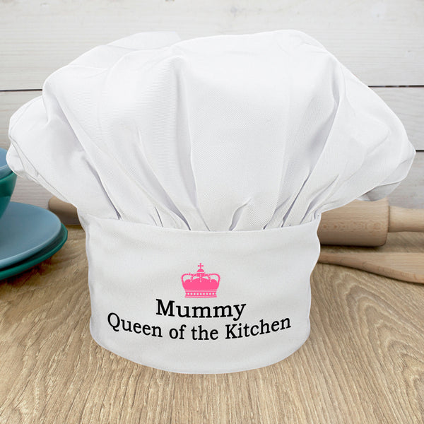 Personalised Queen of the Kitchen Chef Hat
