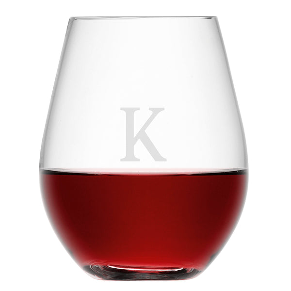 Personalised Stemless Red Wine Glass