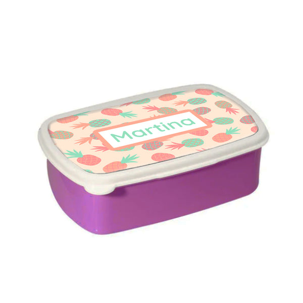 Personalised Kids Pink Lunch Box