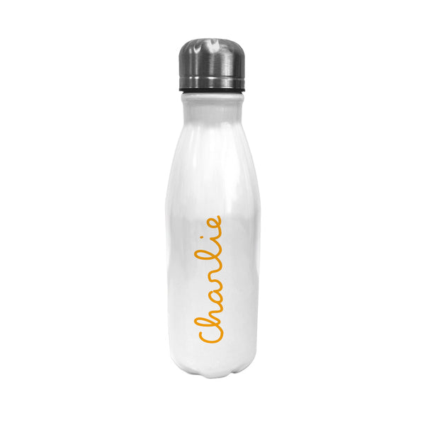Personalised Summer Island Insulated Water Bottle - Yellow