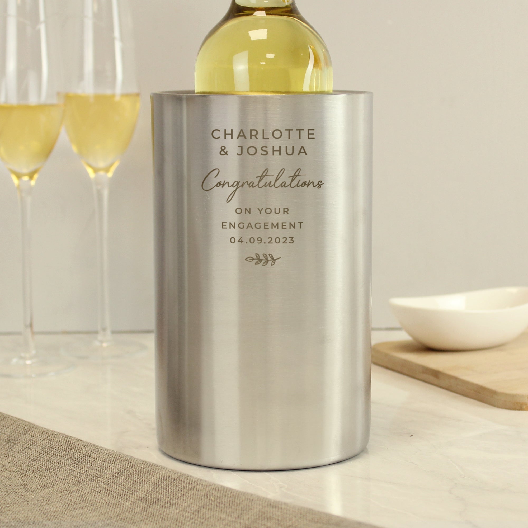 Personalised Free Text Wine Cooler