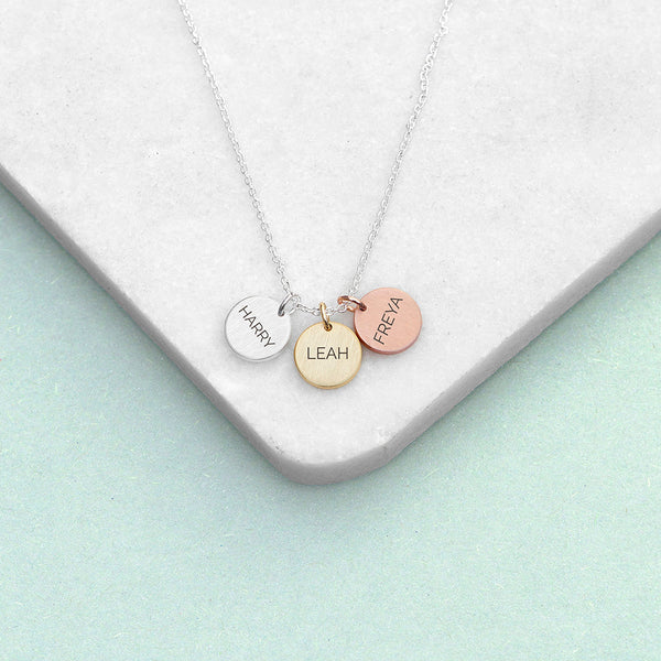 Personalised My Family Discs Necklace 