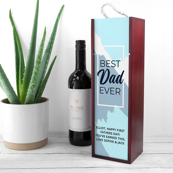Personalised Best Daddy Wine Box