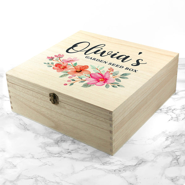 Personalised Flower Garland Accessories Box