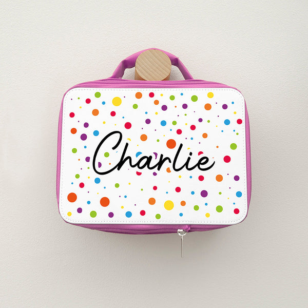 Personalised Kids Insulated Lunch Bag - Pink