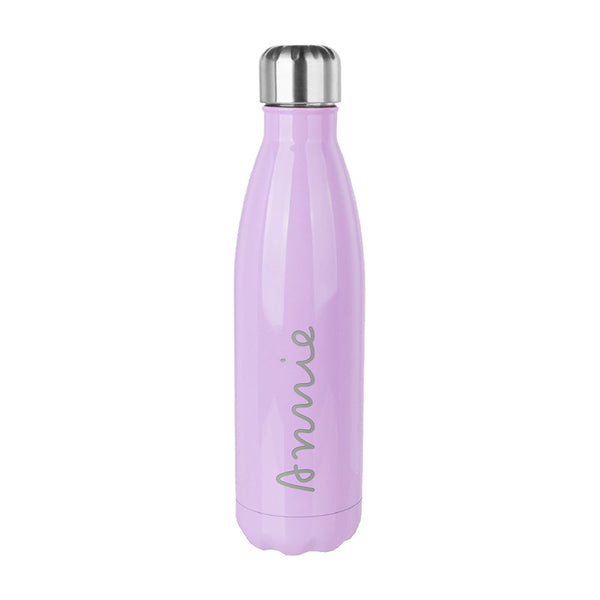 Personalised Summer Style Gloss Water Bottle - Purple
