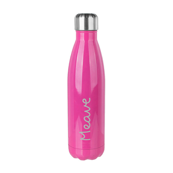 Personalised Summer Style Gloss Water Bottle - Rose Red