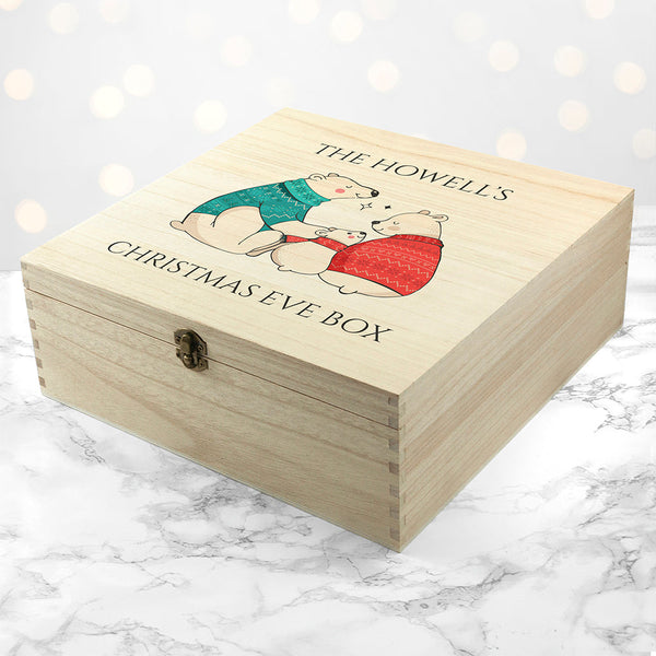 Personalised Polar Bear Christmas Box
