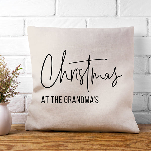 Personalised Christmas at the X Cushion Cover