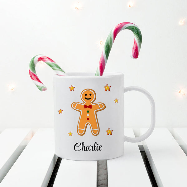 Personalised Gingerbread Kids Polymer Mug