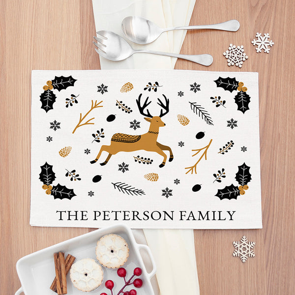 Personalised Nordic Woodland Placemat