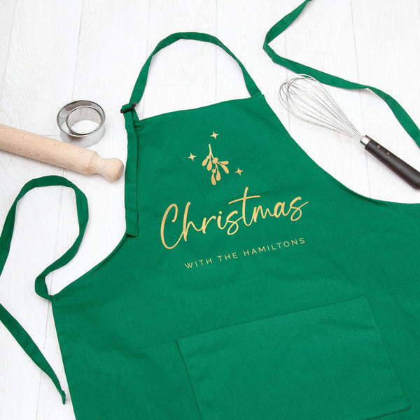 Personalised Christmas with the Family Apron