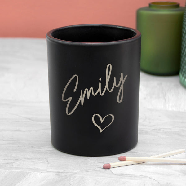 Personalised Heart Candle Holder