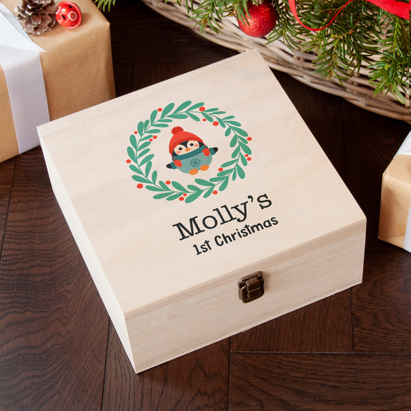 Personalised Baby's First Christmas Eve Box