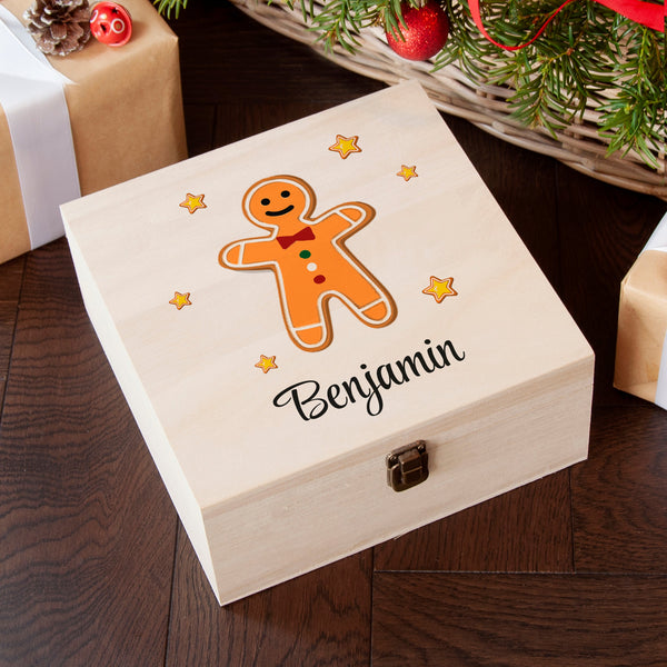 Personalised Gingerbread Man Christmas Eve Box