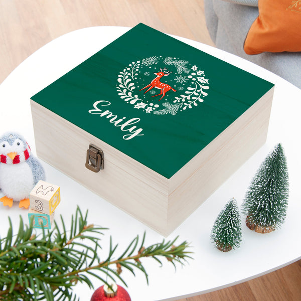 Personalised Woodland Deer Christmas Eve Box