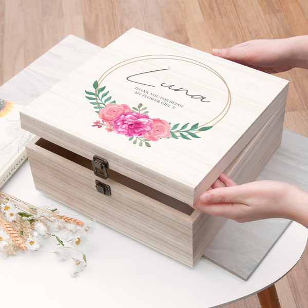 Personalised Wedding Party Memory Box