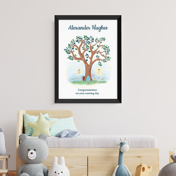 Personalised Fairy Tree Framed Print
