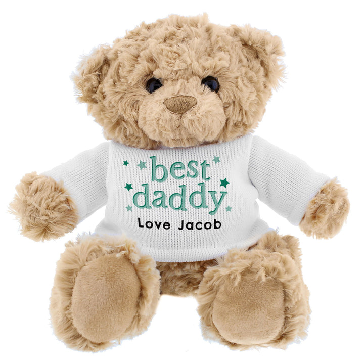 Personalised Best Daddy Teddy Bear Personalised Teddy Bears