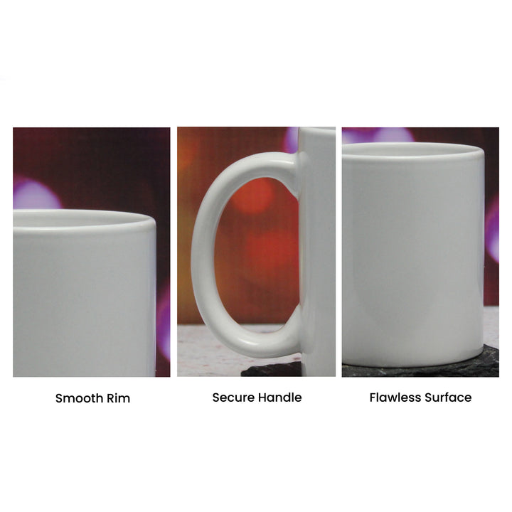 Printed Hot Drinks Mug with Happy Valentines Design Image 4