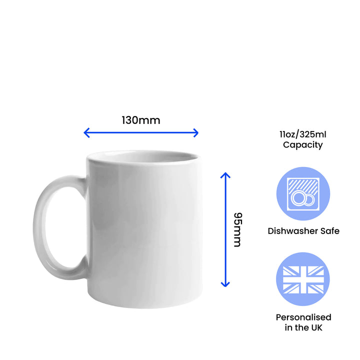 Printed Hot Drinks Mug with You & Me, together forever Design Image 2