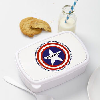 Personalised Children's Superhero Lunch Box