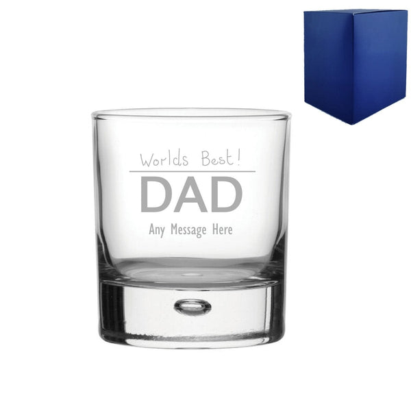 Engraved Fathers Day Bubble Whisky, Gift Boxed