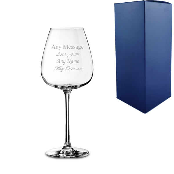 Engraved Grands Cepages 12.5oz Red Wine Glass With Gift Box