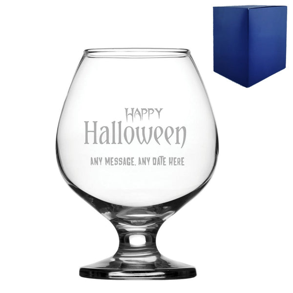 Engraved Happy Halloween Bistro Brandy, Gift Boxed