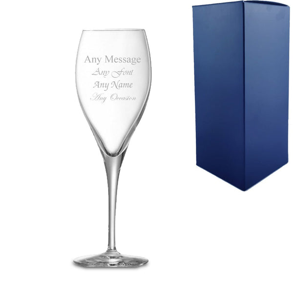 Engraved Oenologue Expert Champagne Flute