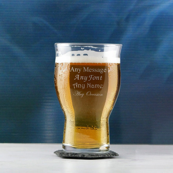 Engraved Pint Glass, Revival 20oz Beer Glass, Gift Boxed