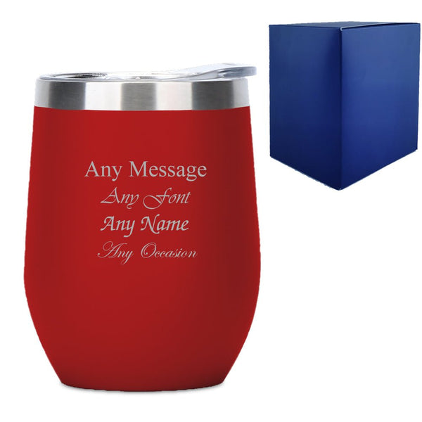 Engraved Red Insulated Travel Cup