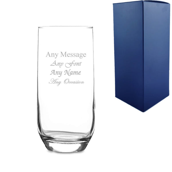 Engraved Sude Hiball Gin Cocktail Glass