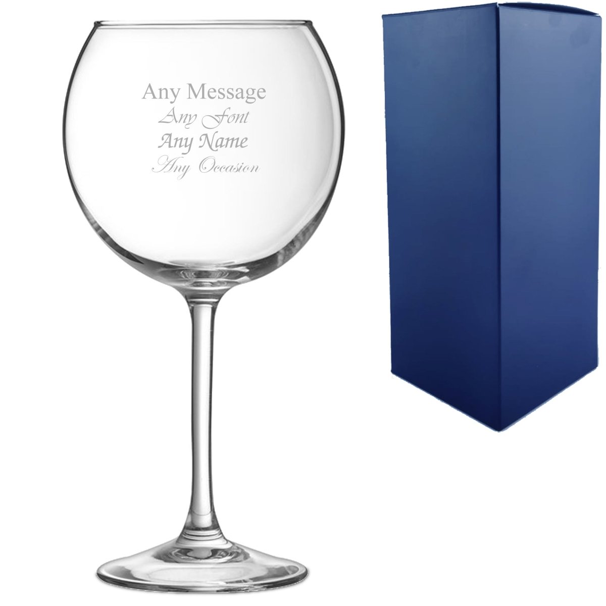 Buy Engraved Vina Splendid Gin Balloon Cocktail Glass, Personalise with ...