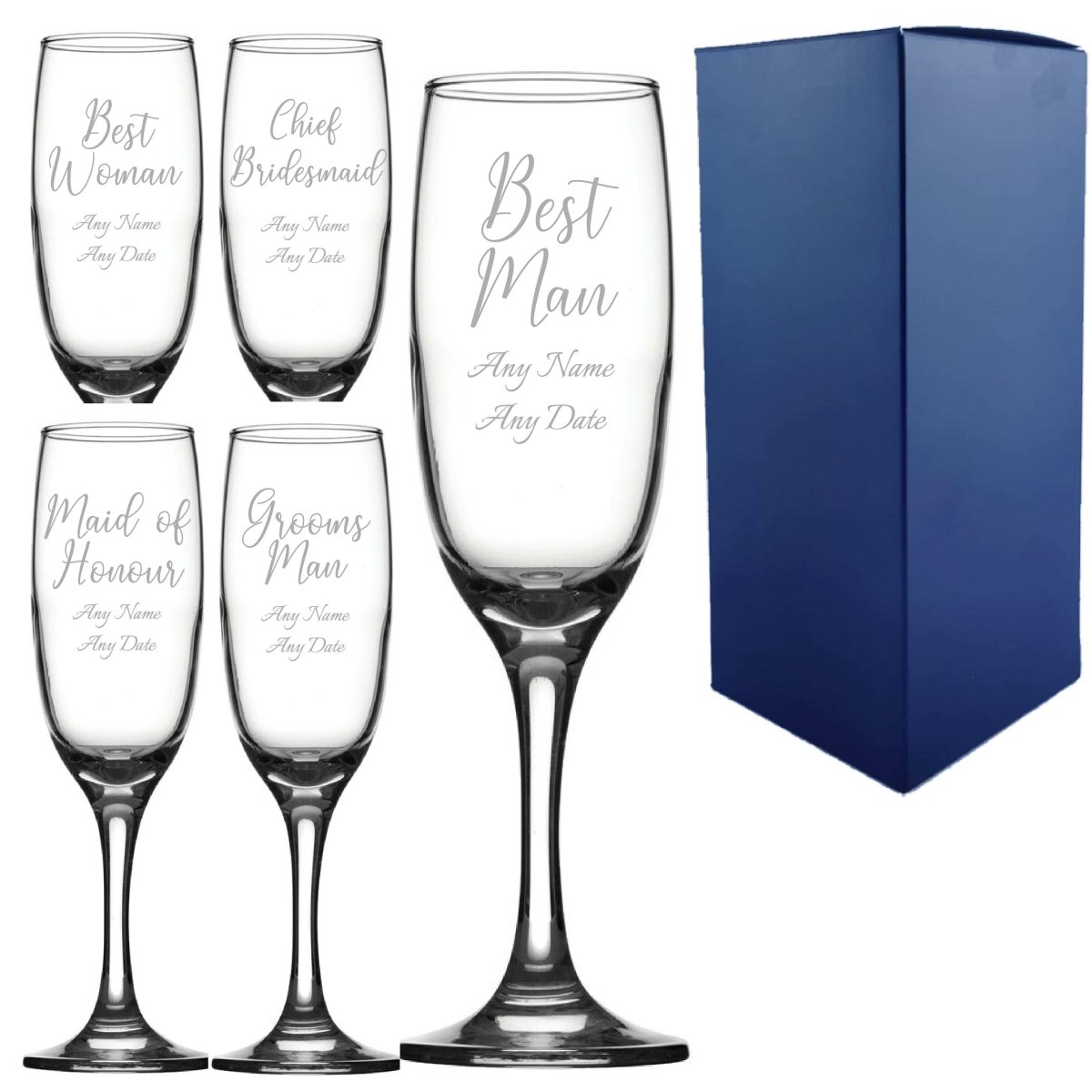 Buy Engraved Wedding Champagne Wedding Guest, Any Text, 7.5oz ...