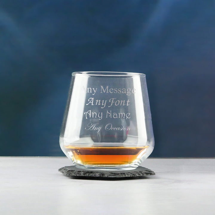Engraved Whisky Glass, Allegra 340ml Tumbler, Gift Boxed