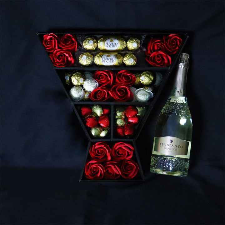 Ferrero Rocher & Raffaello Signature Chocolate Bouquet With Red Roses