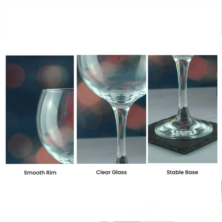 Happy 60th Birthday Modern Design - Engraved Novelty Gin Balloon Cocktail Glass