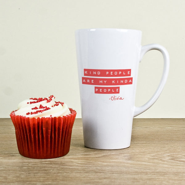 Kind People (Red) Latte Mug