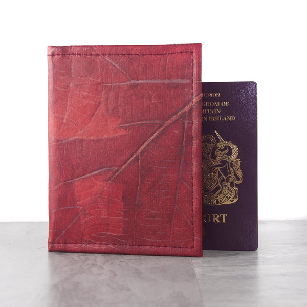 Leaf Leather Passport Cover
