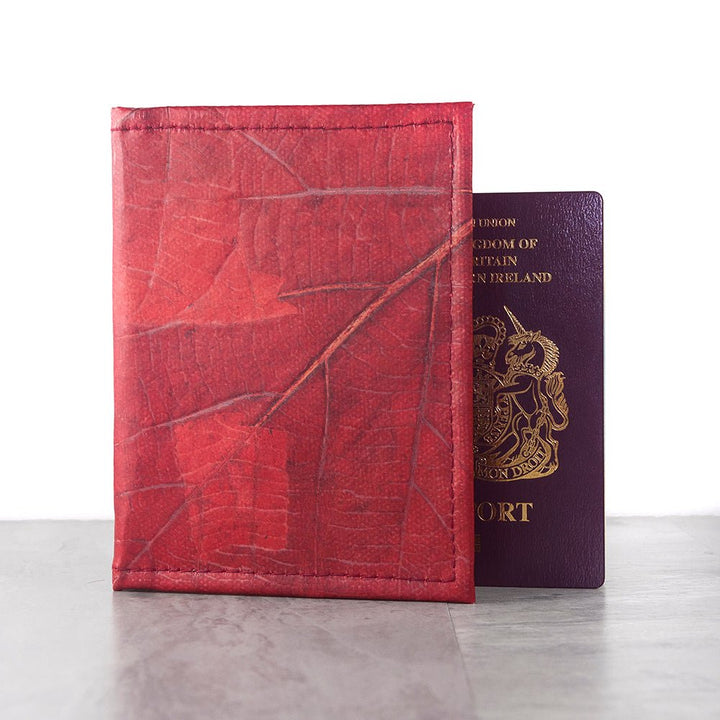 Leaf Leather Passport Cover