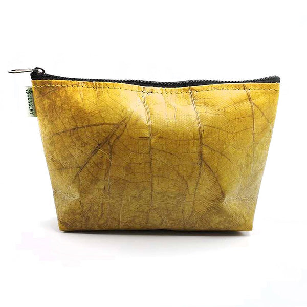Leaf Leather Small Make Up Bag