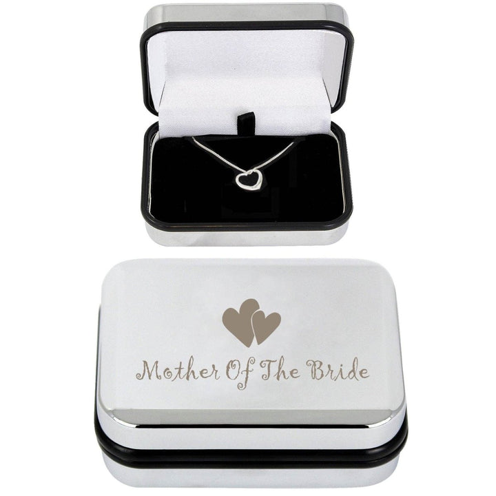 Mother Of Bride Heart Necklace Box