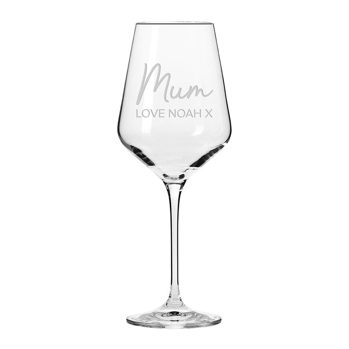 Mum's Personalised Wine Glass