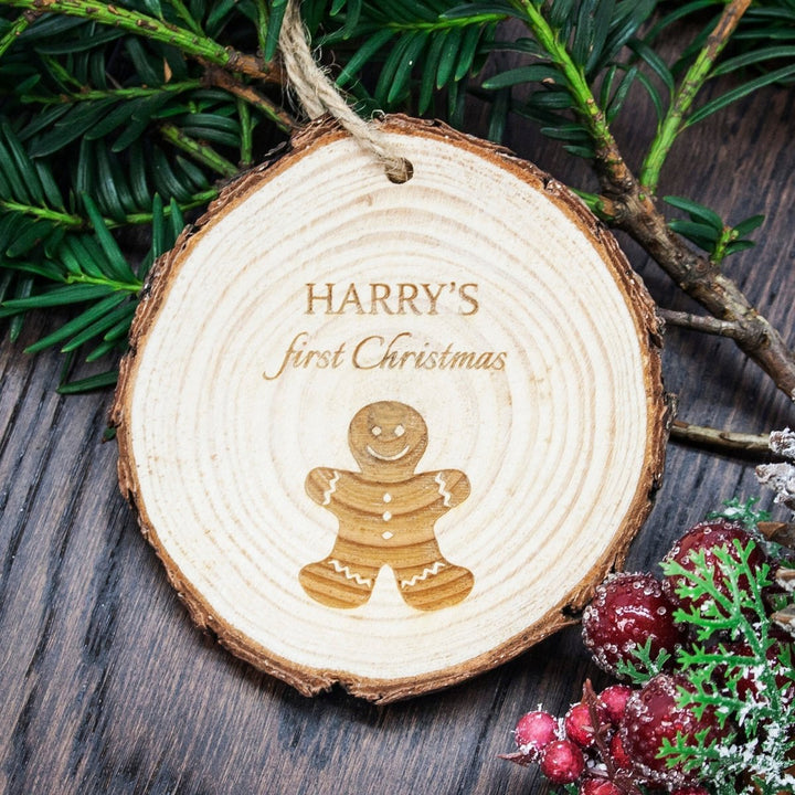 My First Christmas Gingerbread Man Hanging Decoration
