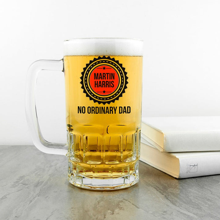 No Ordinary Dad Beer Glass Tankard