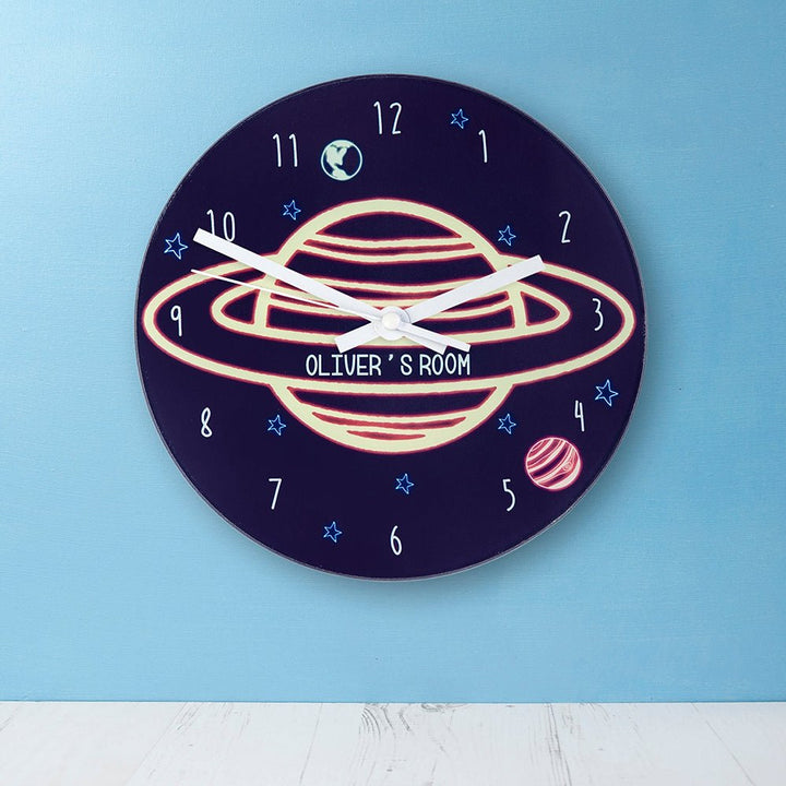 Out Of This World Personalised Space Wall Clock
