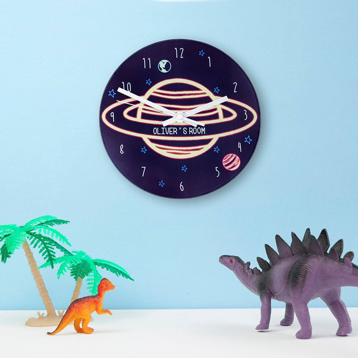 Out Of This World Personalised Space Wall Clock